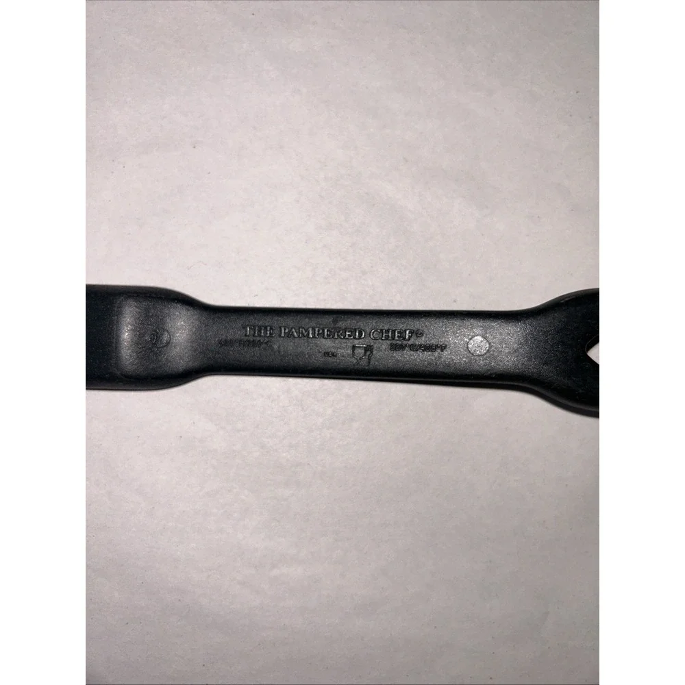 Pampered Chef Black Nylon Ladle and Meat Fork Set Heat Resistant Kitchen Tools